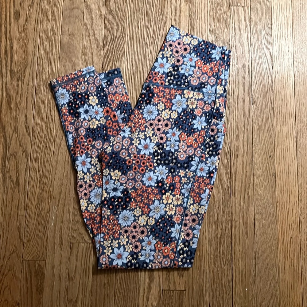 Floral Print Women's Leggings - Multicolor